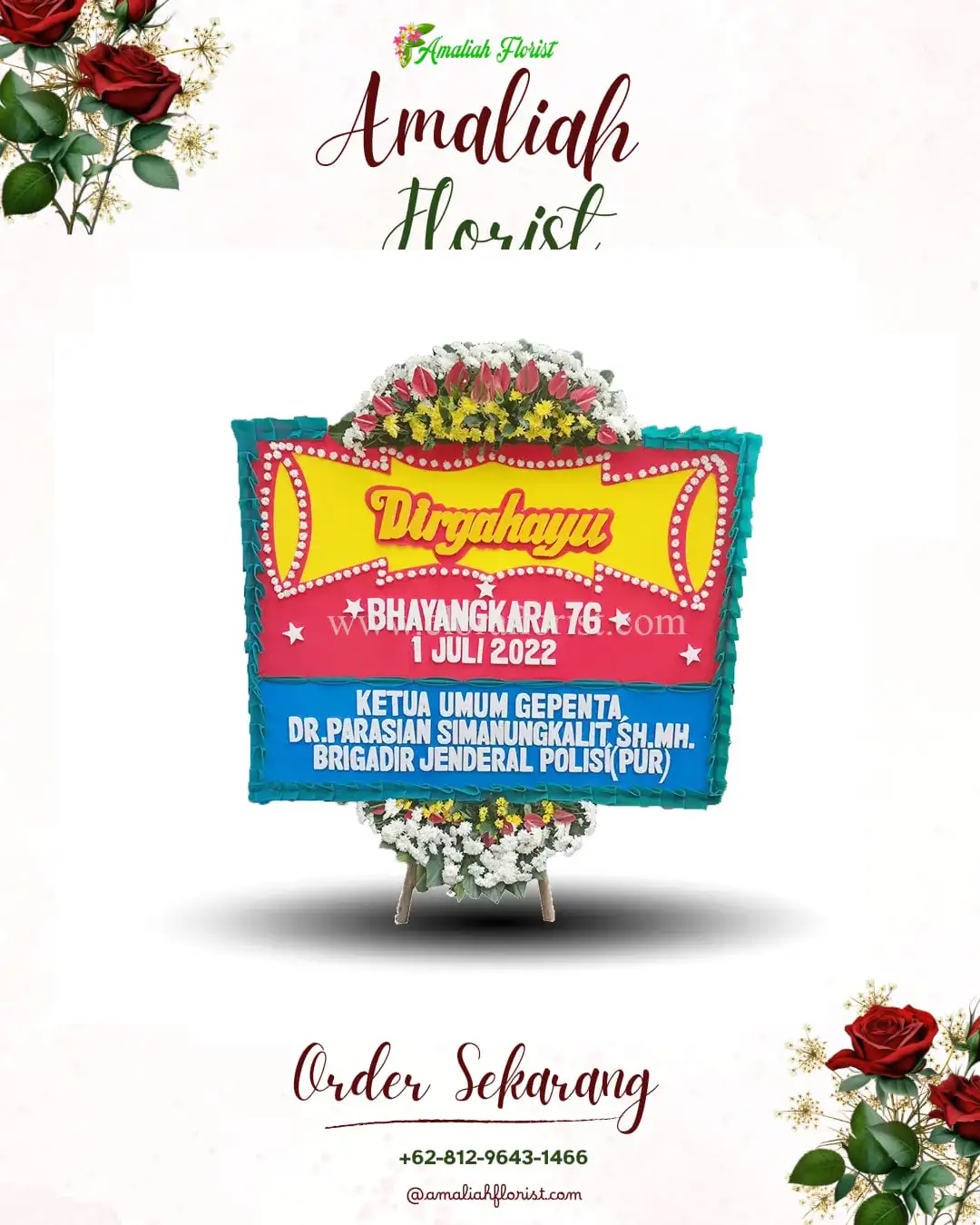 Papan Bunga HUT Ulang Tahun Penatih